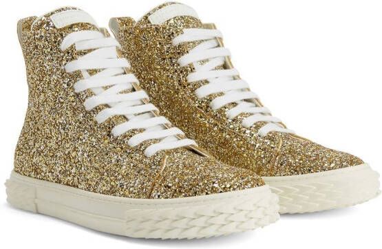 Giuseppe Zanotti Eco-Blabber high-top sneakers Gold