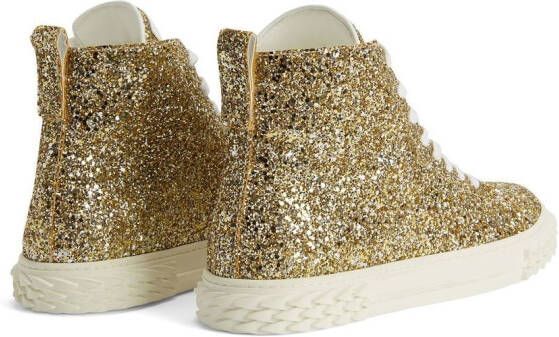 Giuseppe Zanotti Eco-Blabber high-top sneakers Gold