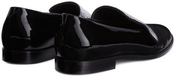 Giuseppe Zanotti Eflamm crystal-embellished loafers Black