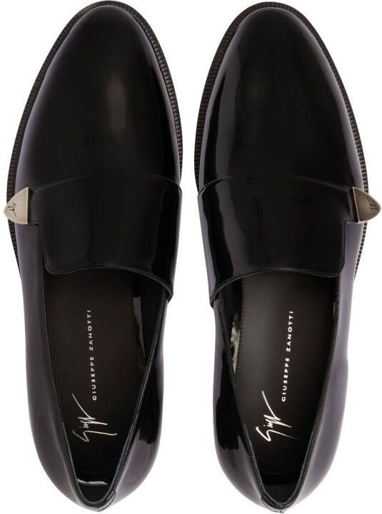 Giuseppe Zanotti Eflamm patent-leather loafers Black