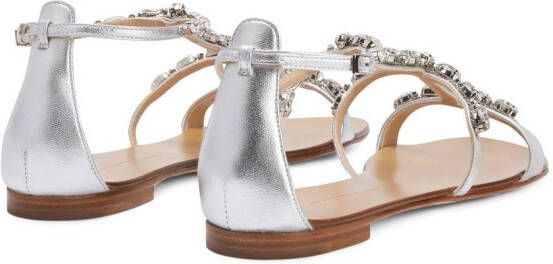 Giuseppe Zanotti Elba open toe sandals Silver