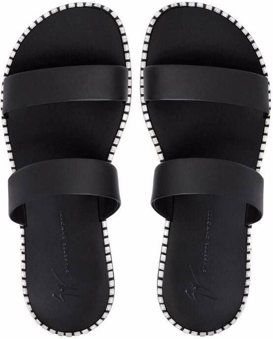 Giuseppe Zanotti Elektron stud-embellished strap sandals Black