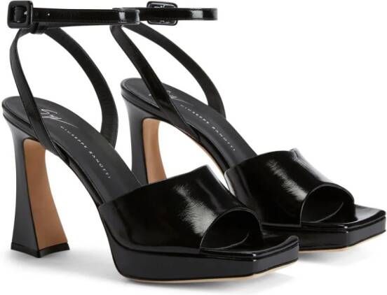 Giuseppe Zanotti Emiyle 100mm leather sandals Black