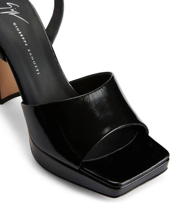 Giuseppe Zanotti Emiyle 100mm leather sandals Black