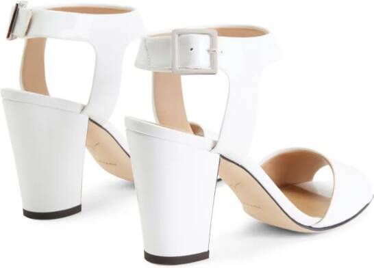 Giuseppe Zanotti Emmanuelle 80mm block-heel sandals White