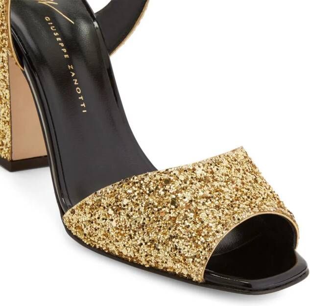 Giuseppe Zanotti Emmanuelle 80mm leather sandals Gold