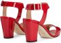 Giuseppe Zanotti Emmanuelle 80mm leather sandals Red - Thumbnail 3