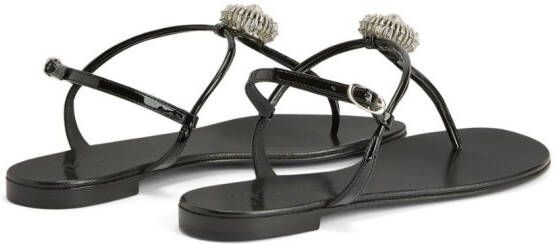 Giuseppe Zanotti Emmy Lou crystal-embellished sandals Black