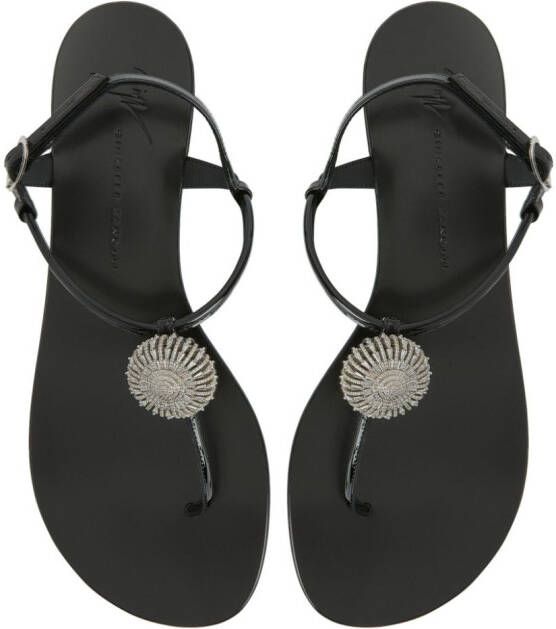 Giuseppe Zanotti Emmy Lou crystal-embellished sandals Black