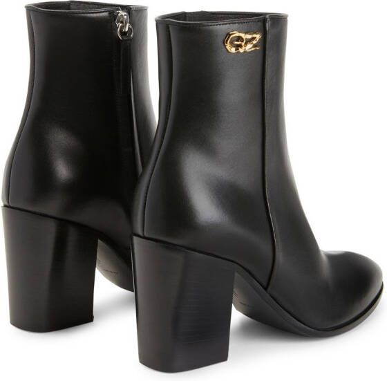 Giuseppe Zanotti Enriette leather ankle boots Black