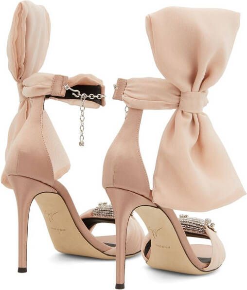 Giuseppe Zanotti Etoile bow-detail sandals Pink
