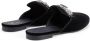 Giuseppe Zanotti Euphemiee crystal-embellished velvet slippers Black - Thumbnail 3