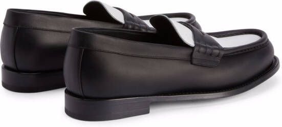 Giuseppe Zanotti Euro colour block loafers Black