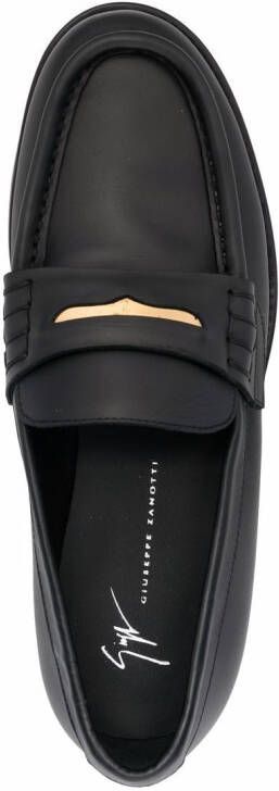 Giuseppe Zanotti Euro leather loafers Black