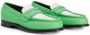 Giuseppe Zanotti Euro two-tone leather loafers Green - Thumbnail 2