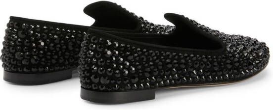 Giuseppe Zanotti Evangelie studded loafers Black