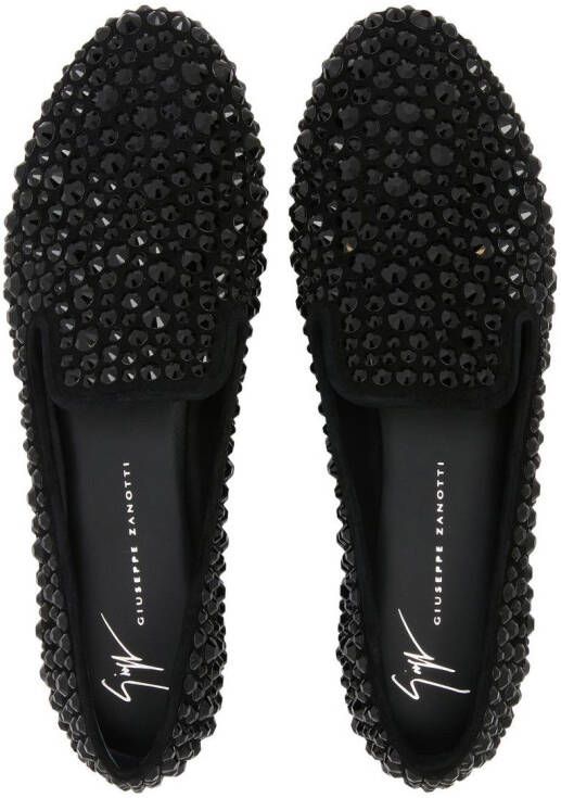 Giuseppe Zanotti Evangelie studded loafers Black