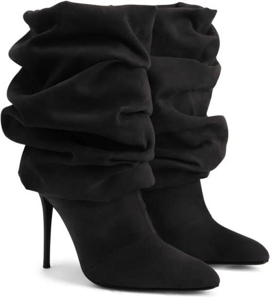 Giuseppe Zanotti Evrin 105mm suede boots Black