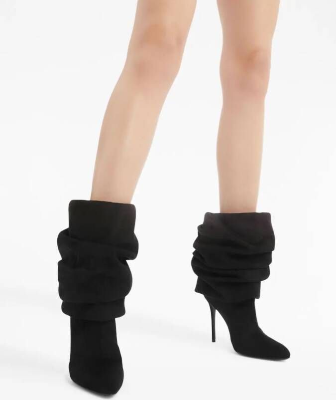 Giuseppe Zanotti Evrin 105mm suede boots Black