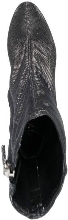 Giuseppe Zanotti Felicienne metallic ankle boots Grey