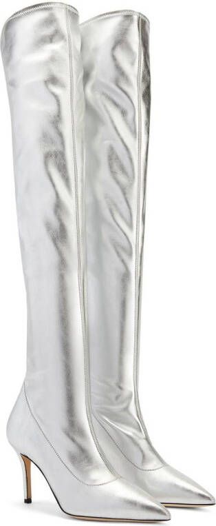 Giuseppe Zanotti Felicity 90mm over-the-knee boots Silver