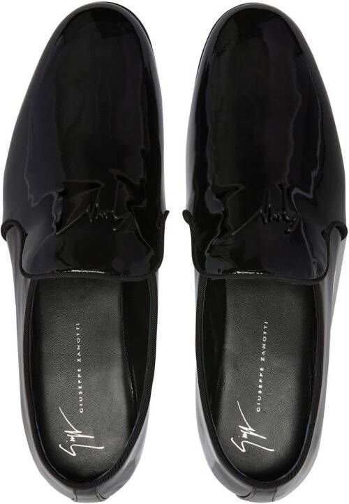 Giuseppe Zanotti Fergus high-shine loafers Black