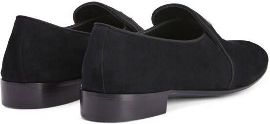 Giuseppe Zanotti Fergus logo-plaque loafers Black