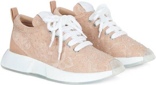 Giuseppe Zanotti Ferox lace sneakers Pink