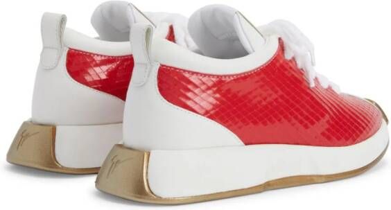 Giuseppe Zanotti Ferox leather sneakers Red