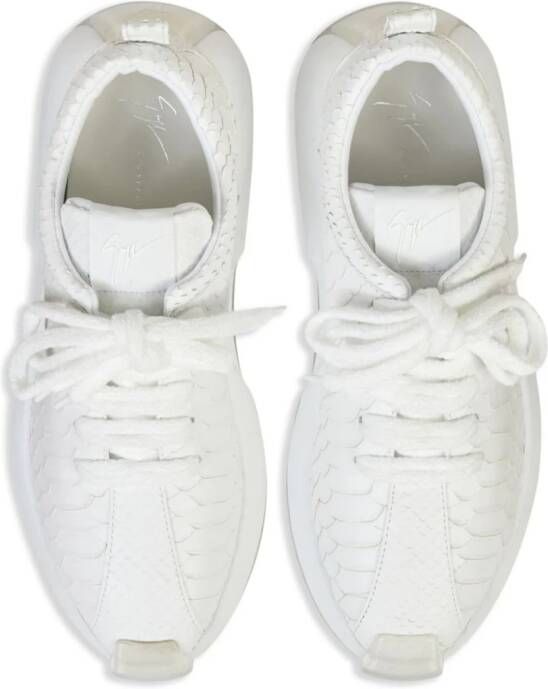 Giuseppe Zanotti Ferox leather sneakers White