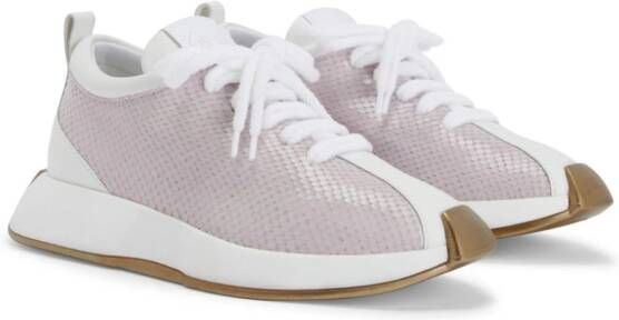 Giuseppe Zanotti Ferox reptile-print leather sneakers White