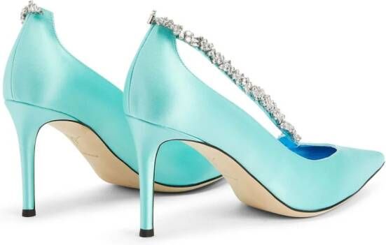 Giuseppe Zanotti Filipa Crystal 105mm pumps Blue