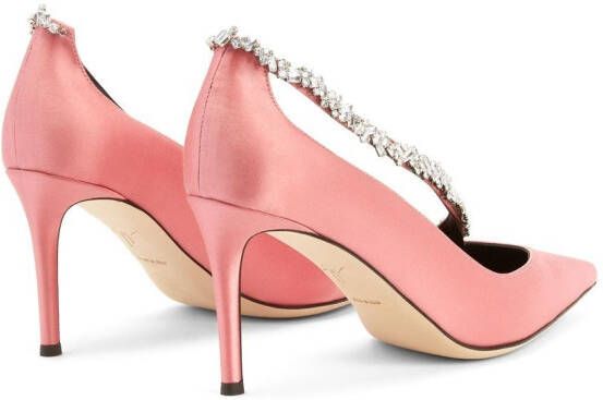 Giuseppe Zanotti Filipa crystal-embellished pumps Pink