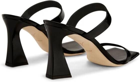 Giuseppe Zanotti Flaminia 85mm square-toe sandals Black