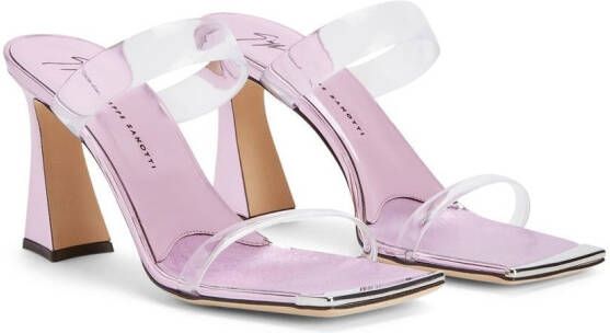Giuseppe Zanotti Flaminia Plexi 85mm transparent sandals Pink