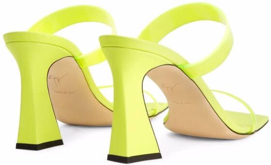 Giuseppe Zanotti Flaminia Plexi double-strap sandals Yellow