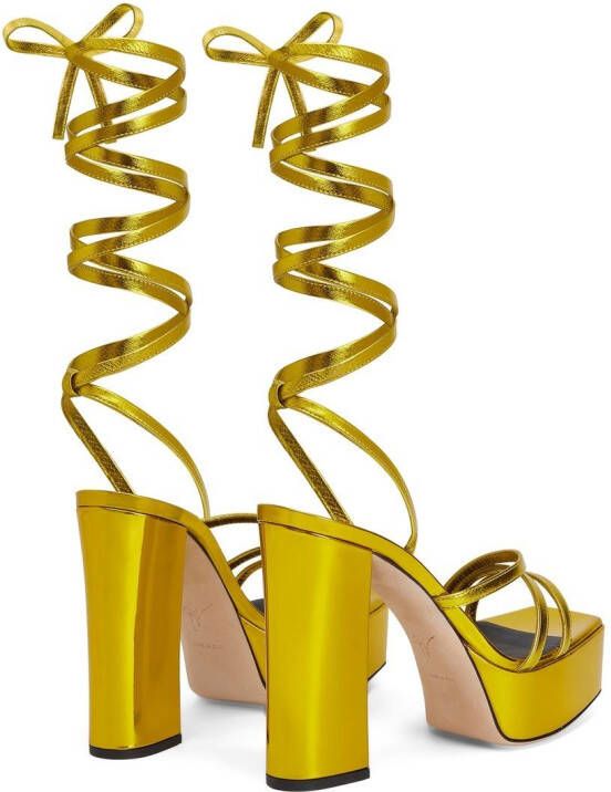 Giuseppe Zanotti Flavienne 120mm sandals Gold
