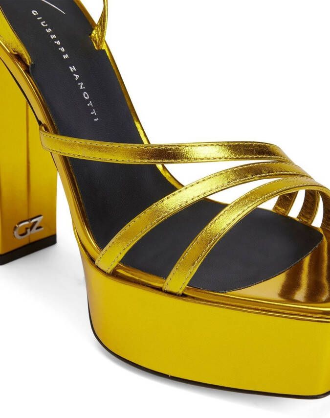 Giuseppe Zanotti Flavienne 120mm sandals Gold