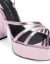 Giuseppe Zanotti Flavienne laminated leather 120mm sandals Pink - Thumbnail 4