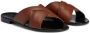 Giuseppe Zanotti Flavio crossed-leather sandals Brown - Thumbnail 2