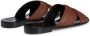 Giuseppe Zanotti Flavio crossed-leather sandals Brown - Thumbnail 3