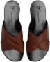 Giuseppe Zanotti Flavio crossed-leather sandals Brown - Thumbnail 4