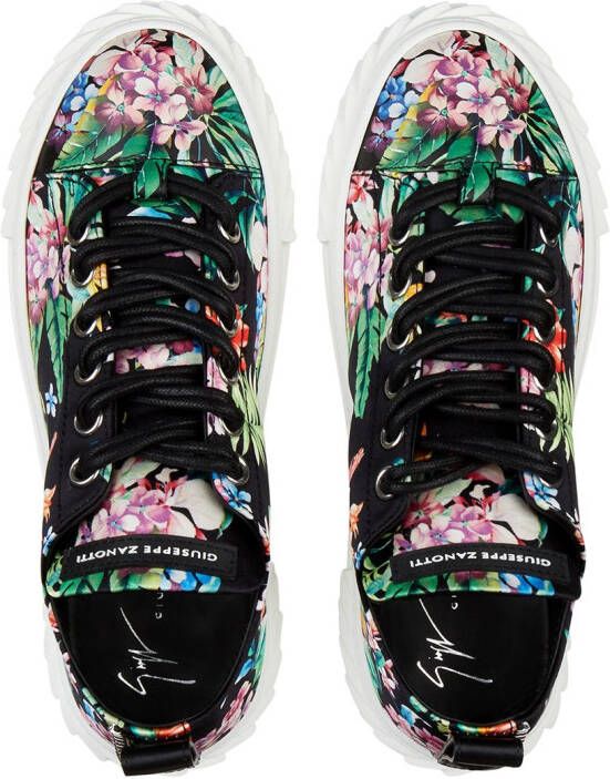 Giuseppe Zanotti floral print sneakers Black