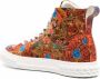 Giuseppe Zanotti floral-print sneakers Orange - Thumbnail 3