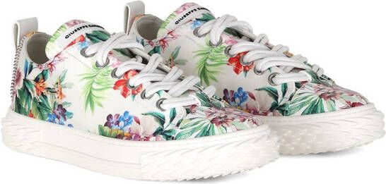 Giuseppe Zanotti floral print sneakers White