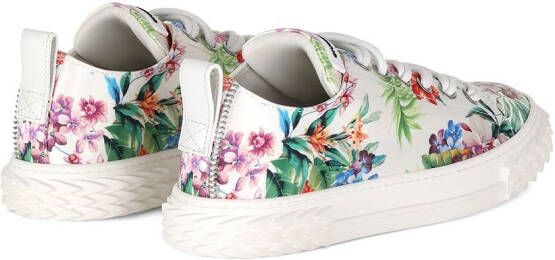 Giuseppe Zanotti floral print sneakers White
