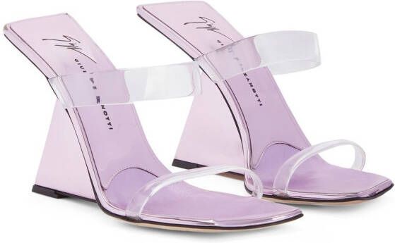 Giuseppe Zanotti Florance Plexi 105mm sandals Pink