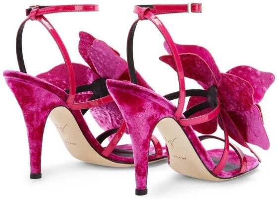 Giuseppe Zanotti Florant velvet sandals Pink