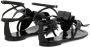 Giuseppe Zanotti flower appliqué flat sandals Black - Thumbnail 3