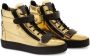 Giuseppe Zanotti foiled-finish high top sneakers GOLD - Thumbnail 2
